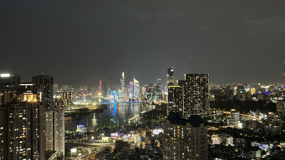 호치민 숙소 야경